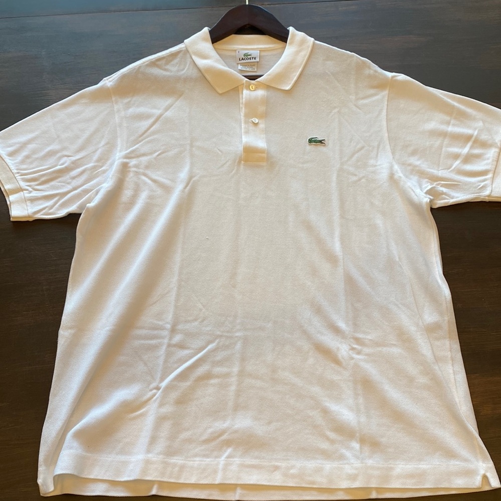 Lacoste White Polo Shirt Size 6